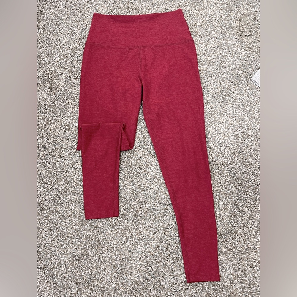 Red Beyond Yoga leggings